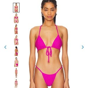 Pink Triangle Bikini top